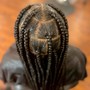 Large Knotless Braids