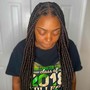 Large Knotless Braids