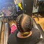 Add weave to cornrows