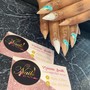 Full bling nail short per nail