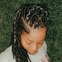 Natural Hair Knotless Braids