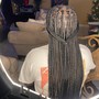 Short Knotless Braids w/ beads