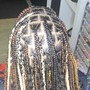 Large box braids (mid-back)