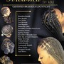 Small Tribal Knotless Braids