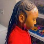 Men Cornrows straight back