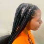 Medium knotless Braids mid back