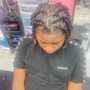 2 feed In braids long