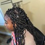 2 stitch braids with added hair