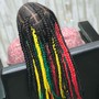 Half Small Feed / Half Marley Twist (Waist Length )