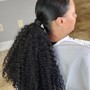 Sleek Wrapped Ponytail