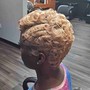 Shampoo & Partial relaxer sides and neck