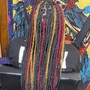 Bohemian knotless braids