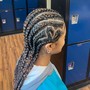 4 feed in stitch braids