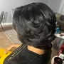 Women's haircut, relaxer, sew in