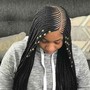 Medium, shoulder length Knotless Braids