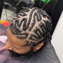 Men’s (Half Head) Scalp Braids (Natural Hair)