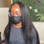 Lace Closure Sew In (glue method)