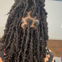 Braids with beads/ natural hair