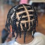 2 Strand Twist(Full Head, Low Taper fade)