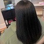 Wash/blow/flat iron