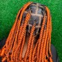 Short Knotless braids curly ends/ Better known as coileray braids