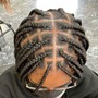 Medium knotless Braids