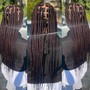 Large knotless braids