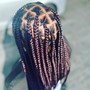 Large knotless braids