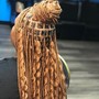 Gypsy braids ( boho knotless with human hair)