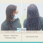 Curly Tapered Lace Hair Replacement