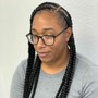 Stitch braids/Feed in braids