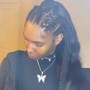 Partial sew-in w/ braids