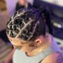 Straight back Cornrows