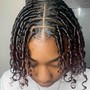 Small mid-back Length-Boho Braids