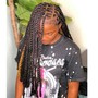 Medium, shoulder length Knotless Braids