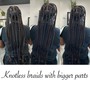 Front natural hair braids