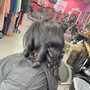 Roller Set Relaxed hair