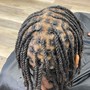 Feed in Ponytail Braids Med