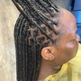 Feed in Ponytail Braids Med