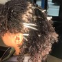 Micro Loc Retwist W/ Style (Short)