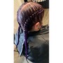 2-4 Stitch Braids straight back