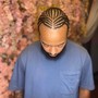 Men’s designer/cornrows  (half head)