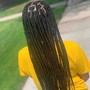 Large Knotless Box Braids