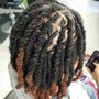 Wash/ retwist w/ basic style(full head) 2 strand twist is add on service