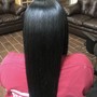 Rod set on natural hair