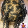 2 Strand twist (half head)