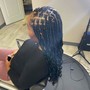 8 design braids stitched add curly hair