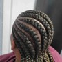 Box Braids medium waist length/knotless braid