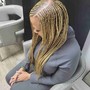 Box Braids medium waist length/knotless braid