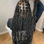 Jumbo Box Braids mid back-waist